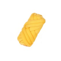 알로데 자이언트얀 DIY 빅 가방 쿠션 뜨개실 2.5cm 500g, 1개, 17 옐로우