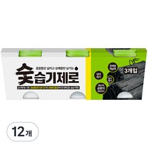 피죤 숯 습기제로 3p, 300g, 12개