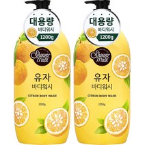 샤워메이트 유자 바디워시, 1200g, 2개