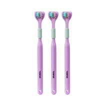 오픈스페이스 프리미엄 3면 칫솔 퍼플, 1개입, 3개