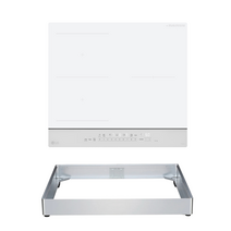 LG 디오스 오브제컬렉션 인덕션 빌트인 3구 전기레인지 미스트 크림 화이트 본품 + 프리스탠딩 자재 8.5cm 방문설치, BEI3WWQLOC