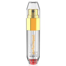트라발로 퍼퓸팟 크리스탈 펌핑식 충전 휴대용 향수공병 5ml, 골드, 1개