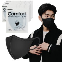 웰킵스 컴포트핏 데일리 새부리형 마스크 중형, 25개입, 1개, 블랙