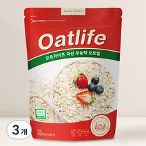 오트라이프 무농약 오트밀, 1kg, 3개