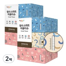 탐사 천연펄프 미용티슈, 250매입, 12개