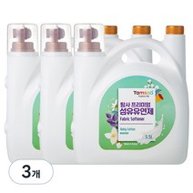 탐사 프리미엄 섬유유연제 베이비코튼, 5.5L, 3개