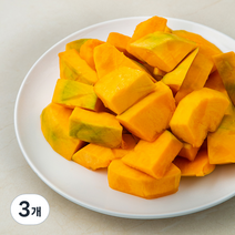 친환경 단호박 깍뚝썰기, 600g, 3개