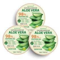 은율 알로에 수딩젤 98%, 300ml, 3개입