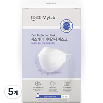세스코 세스케어 미세먼지 마스크 대형 KF94, 화이트, 5개, 25개입