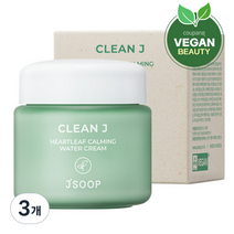 제이숲 클린제이 비건 어성초 진정 수분크림, 80ml, 3개
