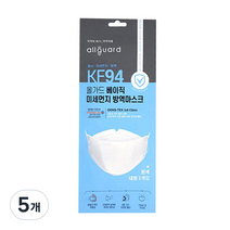 올가드 베이직 마스크 대형 KF94, 1개입, 5개