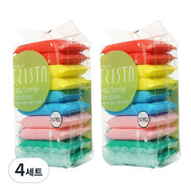쓰리스타 별표 폴리 스폰지 수세미, 10매, 4세트