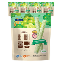베베쿡 처음먹는 빼빼롱뻥 30g, 청포도, 5개