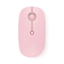 만렙 멀티페어링 충전식 무소음 무선 블루투스 마우스, BM101, PINK