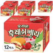 오리온 딸기 후레쉬베리, 56g, 12박스