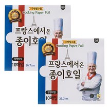 프랑스에서 온 깨끗한 종이호일 프리미엄 원형 26.7cm 10p, 2개