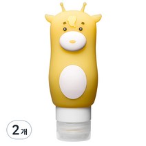 MEO 여행용 애니멀 실리콘 용기 90ml, 기린, 2개