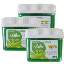 허브스토리 냉장고 탈취제 녹차젤 본품, 160g, 3개