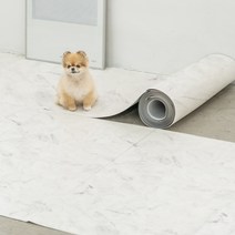 디팡 펫플레이 강아지매트 폴딩타입 140폭, 마블 화이트