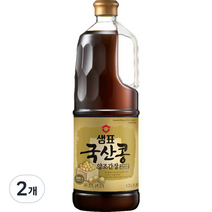 샘표 국산콩 양조간장 프리미엄, 1.7L, 2개