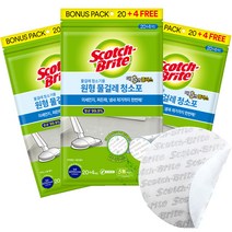 3M 무선 물걸레 청소기용 더블액션 청소포 원형 210mm 24매, 3개