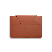 모프트 캐리슬리브 스탠드 거치대 겸용 노트북 파우치, 시에나브라운