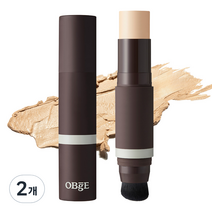 OBge 내추럴 커버 파운데이션 SPF50+ PA++++ 13g, 1호 아이보리, 2개