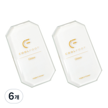 쿨풋 글라스 발 각질제거기, 1개입, 6개