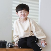 꼰띠키즈 아동용 유니 기모 맨투맨
