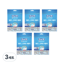 오랄비 C자형 치실, 3세트, 150개입
