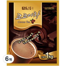 담터 코코아차덕용 코코아, 1kg, 1개, 6개
