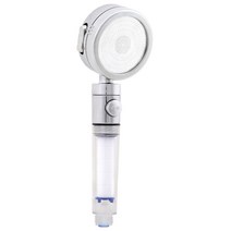 스파온 3단모드 온오프 정수 필터 샤워기 헤드, 1개