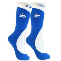 썬글레이드 윈터 스포츠 스키 양말, 블루 화이트