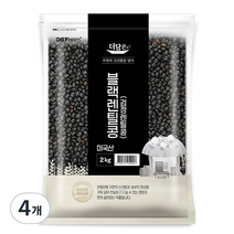 더담은 미국산 블랙렌틸콩 검정렌틸콩, 4개, 2kg