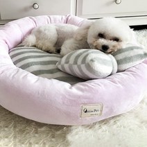 크림펫 반려동물 극세사 마약 방석, 핑크