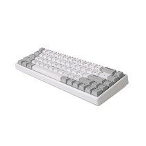 한성컴퓨터 TICO 블루투스 유무선 겸용 무접점 키보드 50g, GK868B, 화이트, 텐키리스