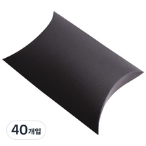 봄91 다용도 선물포장상자 중, 블랙, 40개입