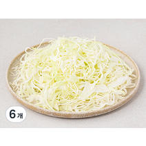 국내산 친환경 양배추채, 200g, 6개