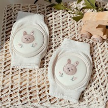 돗투돗 유아용 자수 이중 무릎 보호대, 돗바니, 2개