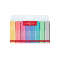 파버카스텔 파스텔 텍스트 라이너 46 형광펜 8종 세트, 형광 옐로우, 퍼플핑크, 애프리콧, 라일락, 페일블루, 터키, 라이트 그린, 실크 그레이, 1세트