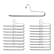 홈앤하우스 멀티코팅 바지걸이, 블랙, 20개