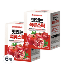 참앤들황토농원 맛있는 석류스틱 + 쇼핑백, 360g, 6개