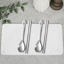 화인센스 스마일샤틴 아동 수저세트, 2개