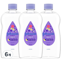 존슨즈 베드타임 베이비 오일, 500ml, 6개