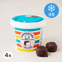 본본 사몬타나 코코아코팅 아이스크림 미니컵 (냉동), 80g, 4개