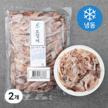 은하수산 원양산 오징어 슬라이스 (냉동), 1kg, 2개