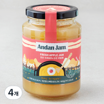 안단잼 안단 사과 80% 신선 과일잼, 460g, 4개