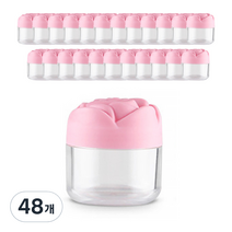 할로뷰티 장미캡 미니 크림공병 20g, 48개, 핑크