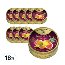캐빈디쉬앤하비 캔디 트로피칼 과일맛, 200g, 18개
