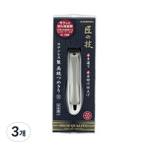 GREENBELL 스텐레스제 손톱깍기 G-1200 S, 혼합색상, 3개